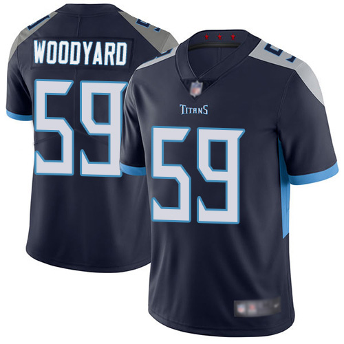 Tennessee Titans Limited Navy Blue Men Wesley Woodyard Home Jersey NFL Football #59 Vapor Untouchable->women nfl jersey->Women Jersey